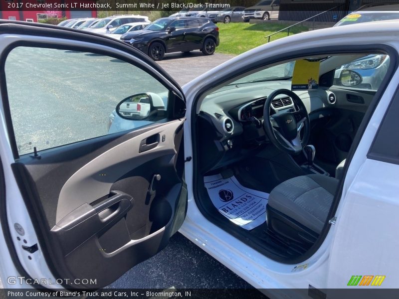 Summit White / Jet Black/Dark Titanium 2017 Chevrolet Sonic LT Hatchback