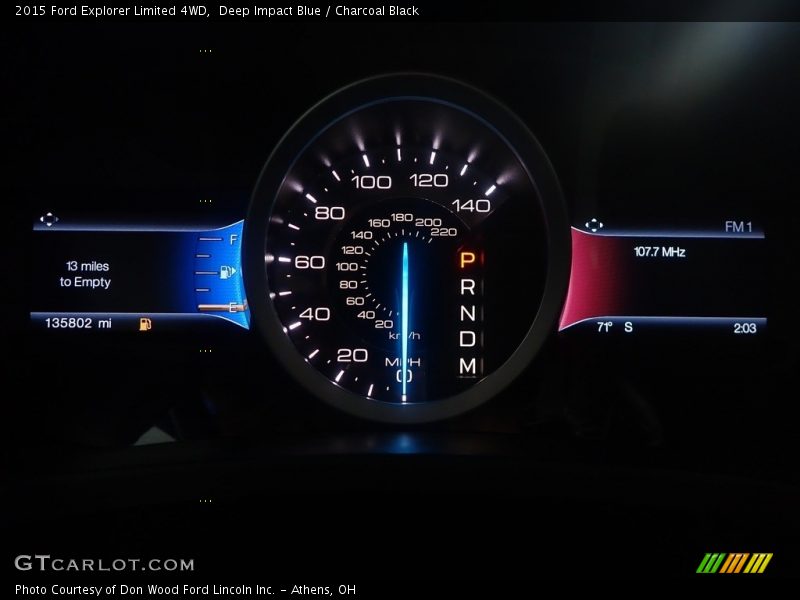 Deep Impact Blue / Charcoal Black 2015 Ford Explorer Limited 4WD