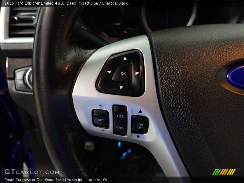 Deep Impact Blue / Charcoal Black 2015 Ford Explorer Limited 4WD