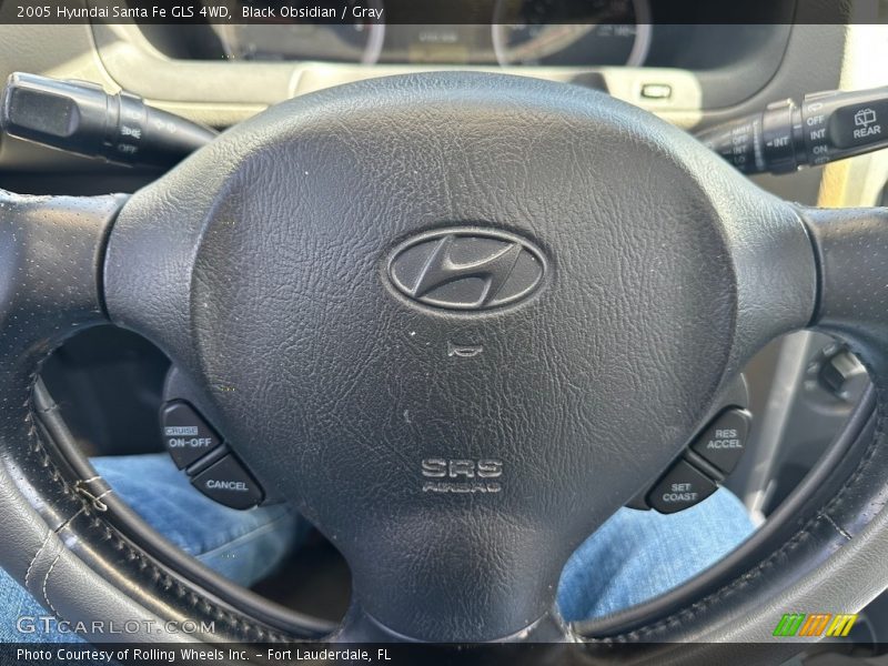 Black Obsidian / Gray 2005 Hyundai Santa Fe GLS 4WD
