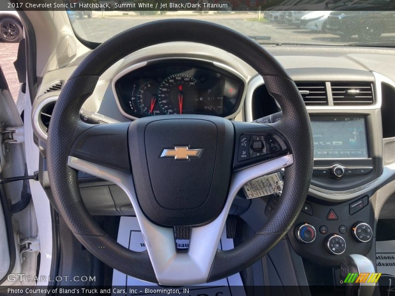 Summit White / Jet Black/Dark Titanium 2017 Chevrolet Sonic LT Hatchback