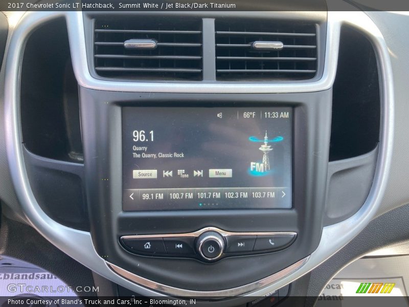 Summit White / Jet Black/Dark Titanium 2017 Chevrolet Sonic LT Hatchback