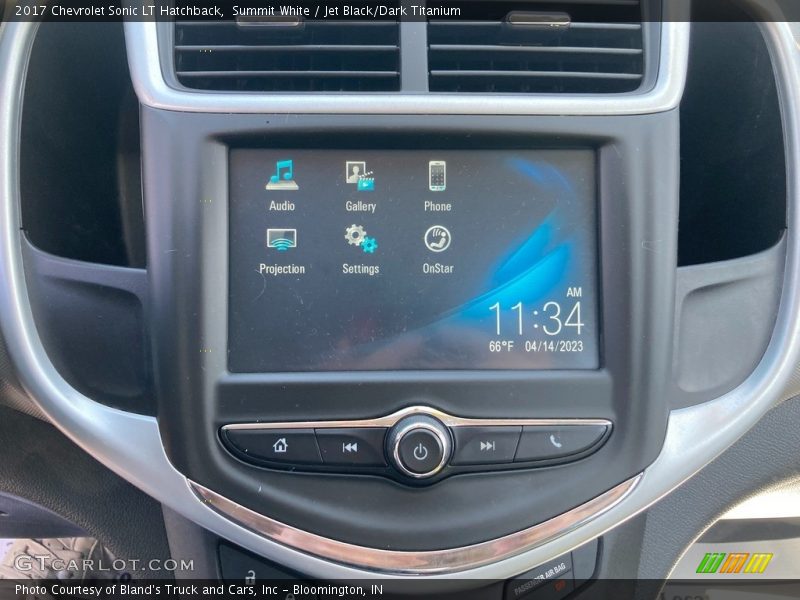 Summit White / Jet Black/Dark Titanium 2017 Chevrolet Sonic LT Hatchback