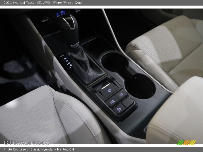 Winter White / Gray 2021 Hyundai Tucson SEL AWD