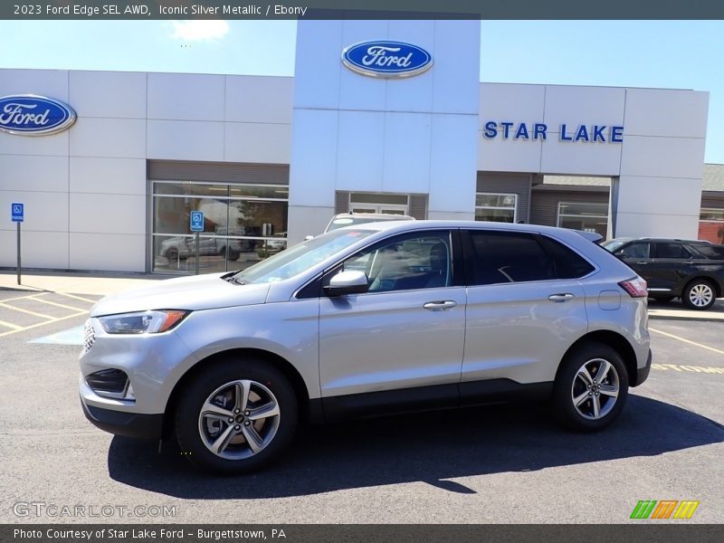 Iconic Silver Metallic / Ebony 2023 Ford Edge SEL AWD