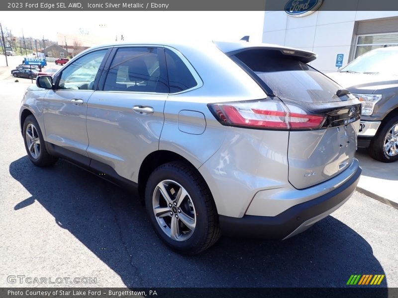 Iconic Silver Metallic / Ebony 2023 Ford Edge SEL AWD