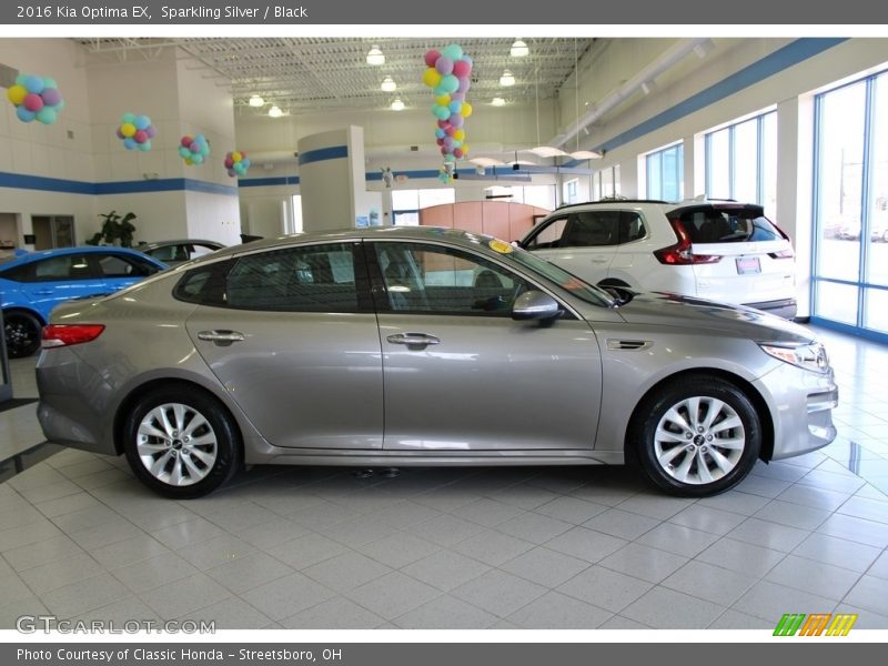 Sparkling Silver / Black 2016 Kia Optima EX