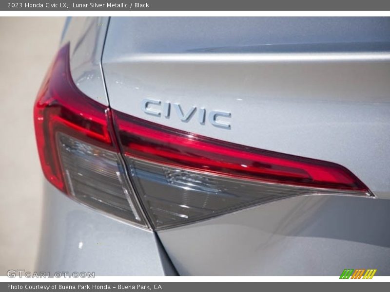 Lunar Silver Metallic / Black 2023 Honda Civic LX