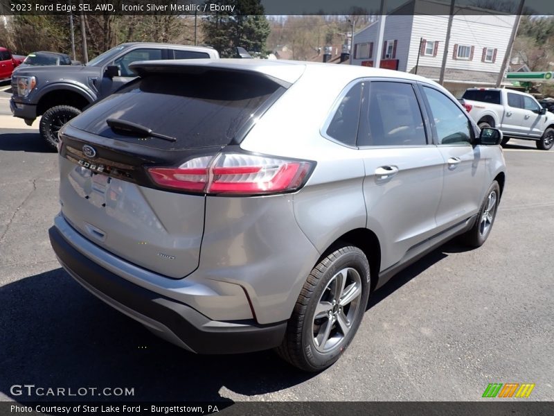 Iconic Silver Metallic / Ebony 2023 Ford Edge SEL AWD