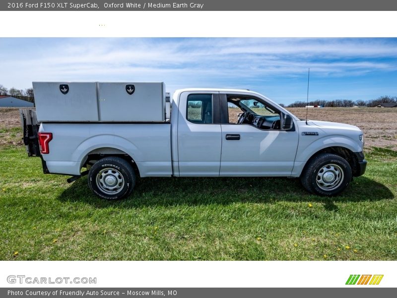 Oxford White / Medium Earth Gray 2016 Ford F150 XLT SuperCab