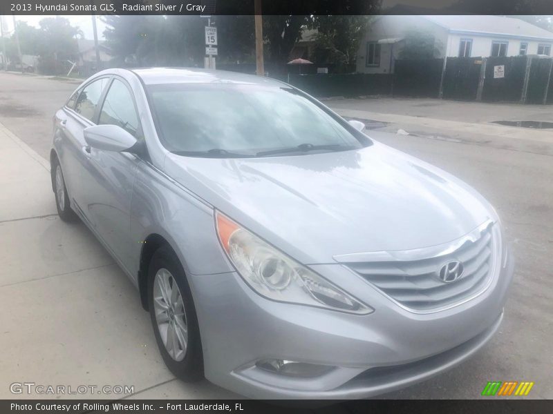 Radiant Silver / Gray 2013 Hyundai Sonata GLS