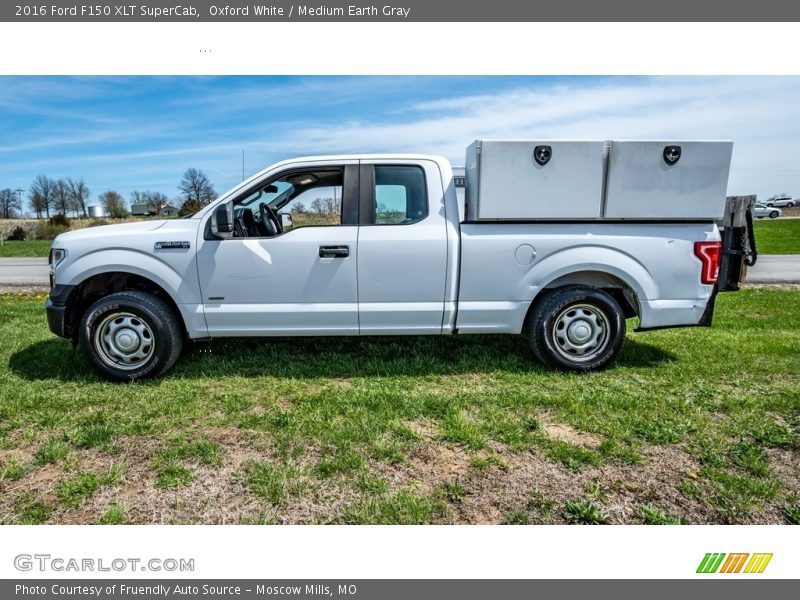 Oxford White / Medium Earth Gray 2016 Ford F150 XLT SuperCab