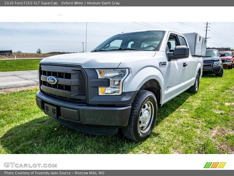 Oxford White / Medium Earth Gray 2016 Ford F150 XLT SuperCab
