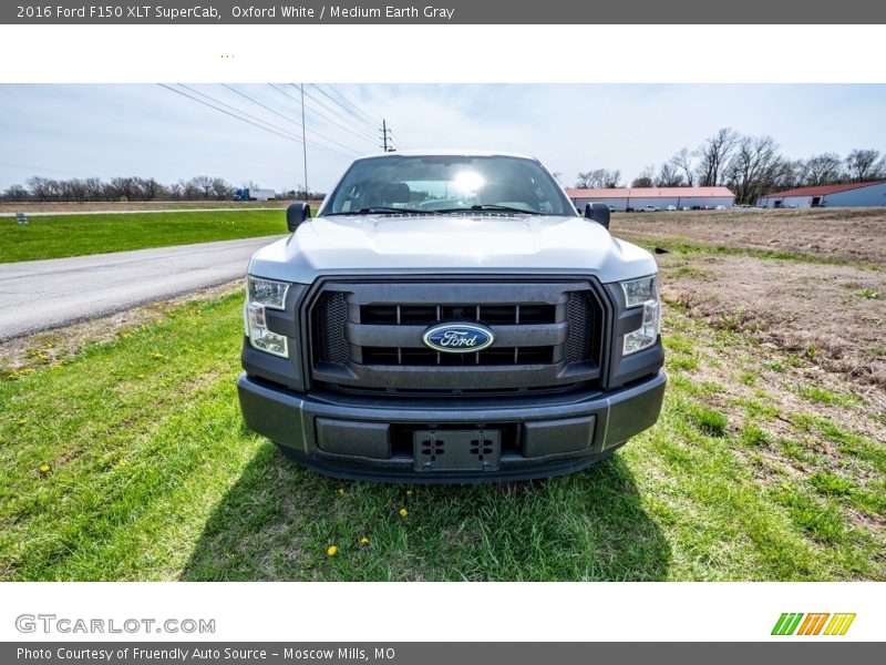 Oxford White / Medium Earth Gray 2016 Ford F150 XLT SuperCab