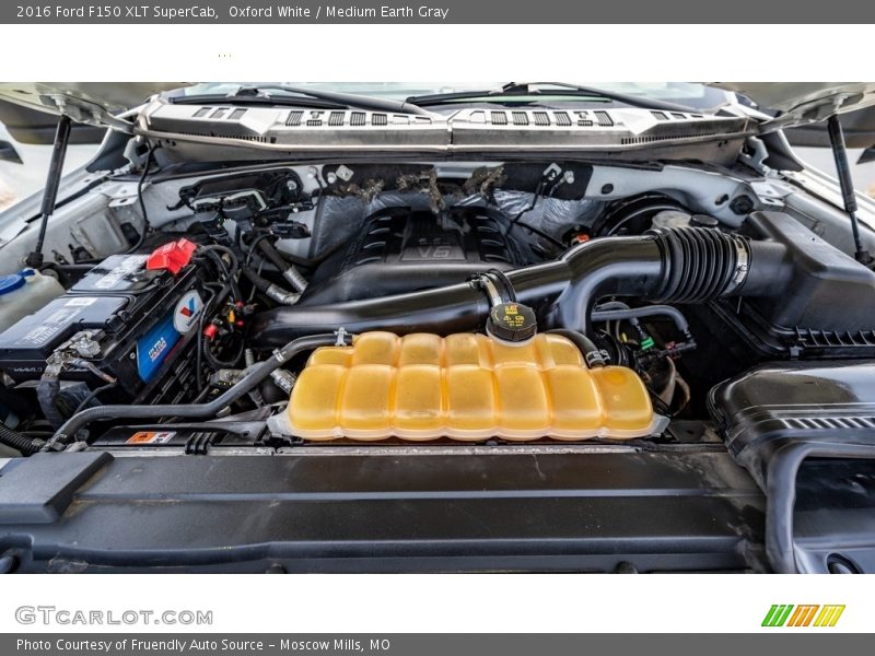 Oxford White / Medium Earth Gray 2016 Ford F150 XLT SuperCab
