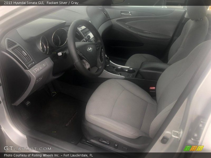 Radiant Silver / Gray 2013 Hyundai Sonata GLS