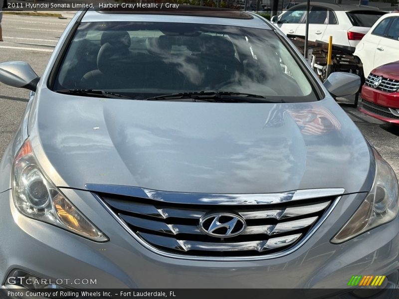 Harbor Gray Metallic / Gray 2011 Hyundai Sonata Limited
