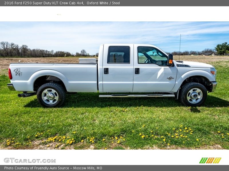 Oxford White / Steel 2016 Ford F250 Super Duty XLT Crew Cab 4x4