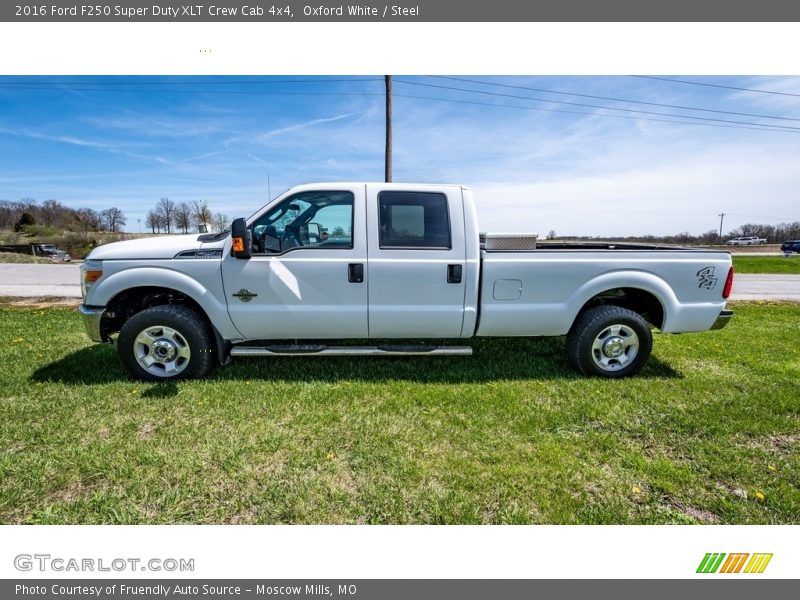 Oxford White / Steel 2016 Ford F250 Super Duty XLT Crew Cab 4x4