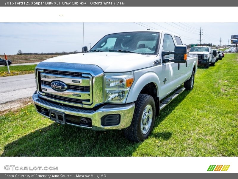 Oxford White / Steel 2016 Ford F250 Super Duty XLT Crew Cab 4x4