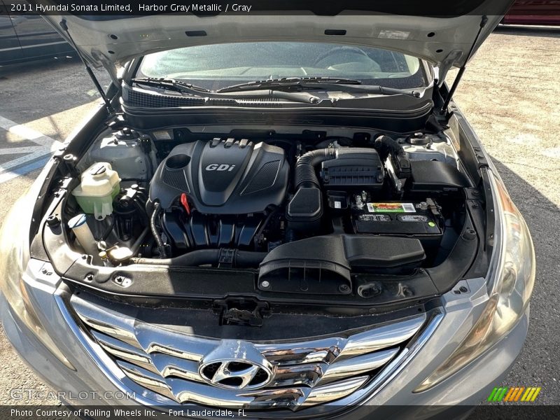 Harbor Gray Metallic / Gray 2011 Hyundai Sonata Limited