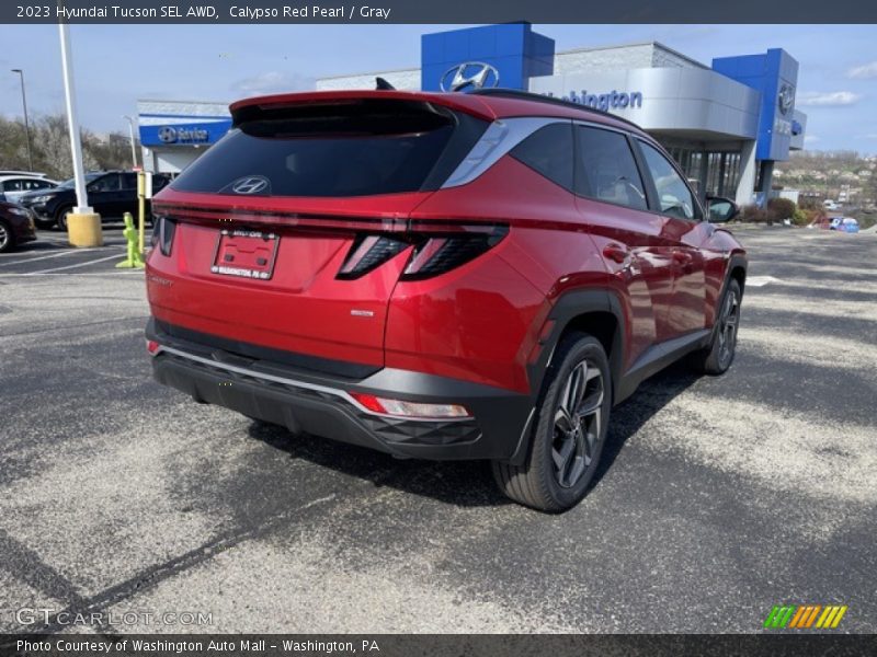 Calypso Red Pearl / Gray 2023 Hyundai Tucson SEL AWD