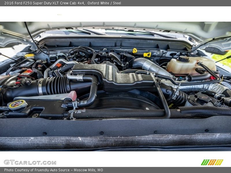 Oxford White / Steel 2016 Ford F250 Super Duty XLT Crew Cab 4x4