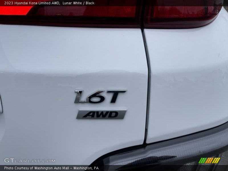 Lunar White / Black 2023 Hyundai Kona Limited AWD