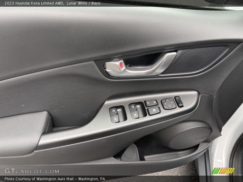 Lunar White / Black 2023 Hyundai Kona Limited AWD