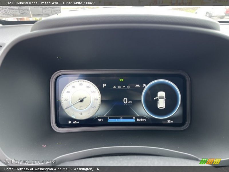 Lunar White / Black 2023 Hyundai Kona Limited AWD