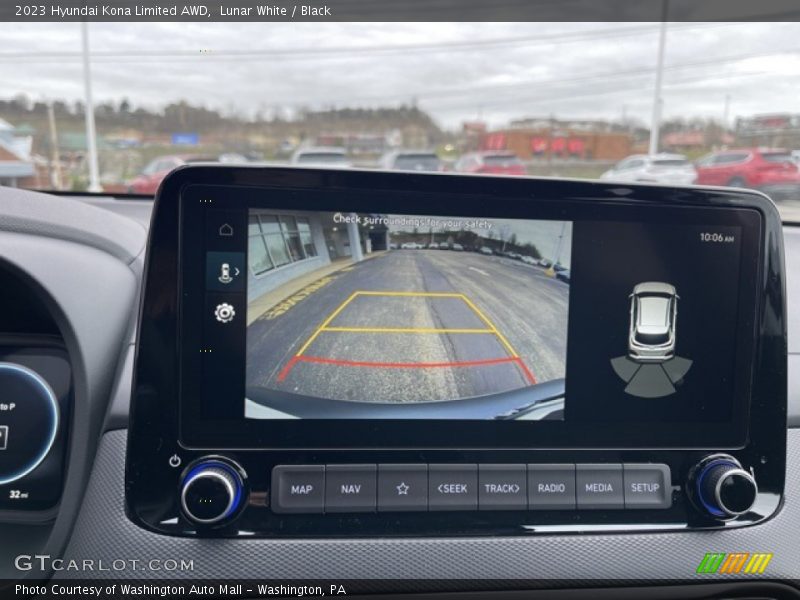 Lunar White / Black 2023 Hyundai Kona Limited AWD