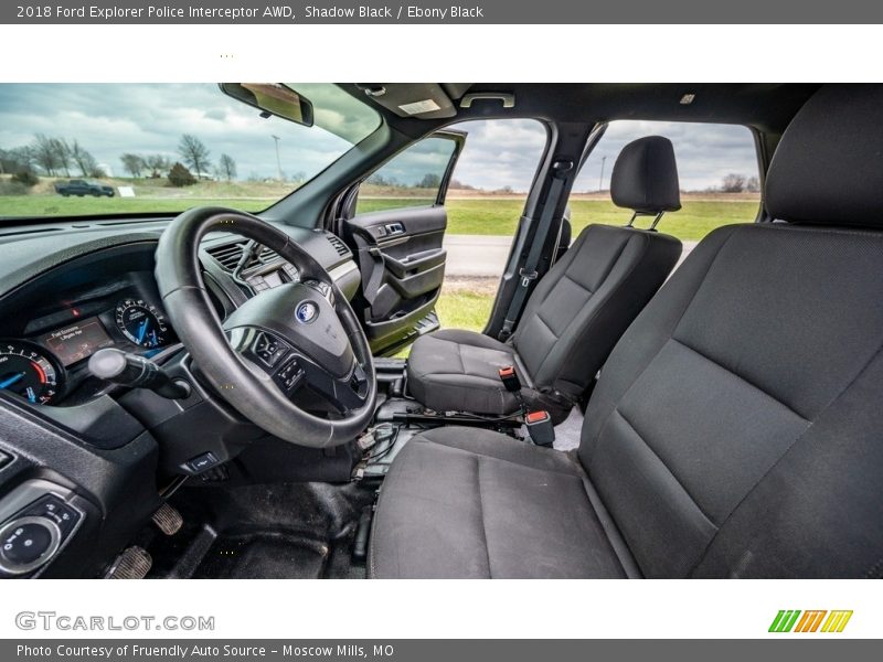 Front Seat of 2018 Explorer Police Interceptor AWD