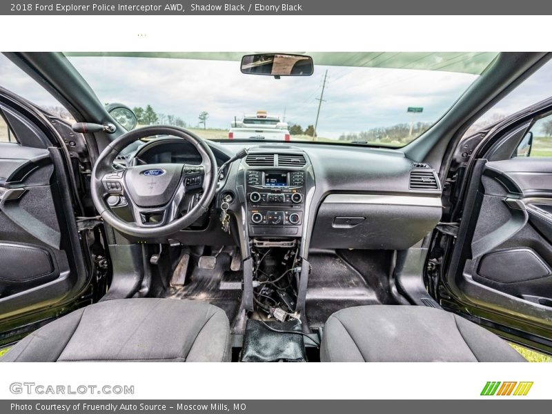  2018 Explorer Police Interceptor AWD Ebony Black Interior