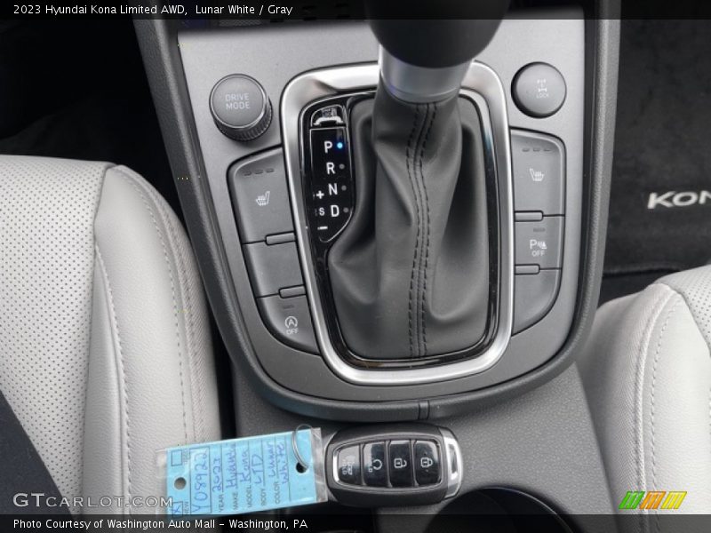 Lunar White / Gray 2023 Hyundai Kona Limited AWD