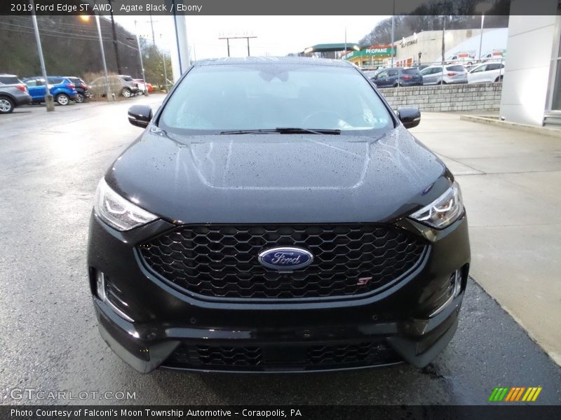 Agate Black / Ebony 2019 Ford Edge ST AWD