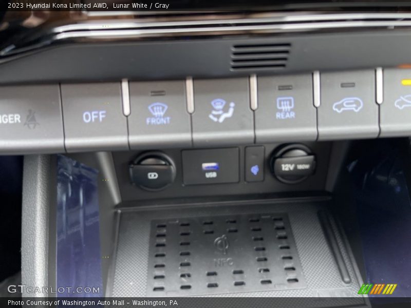 Lunar White / Gray 2023 Hyundai Kona Limited AWD