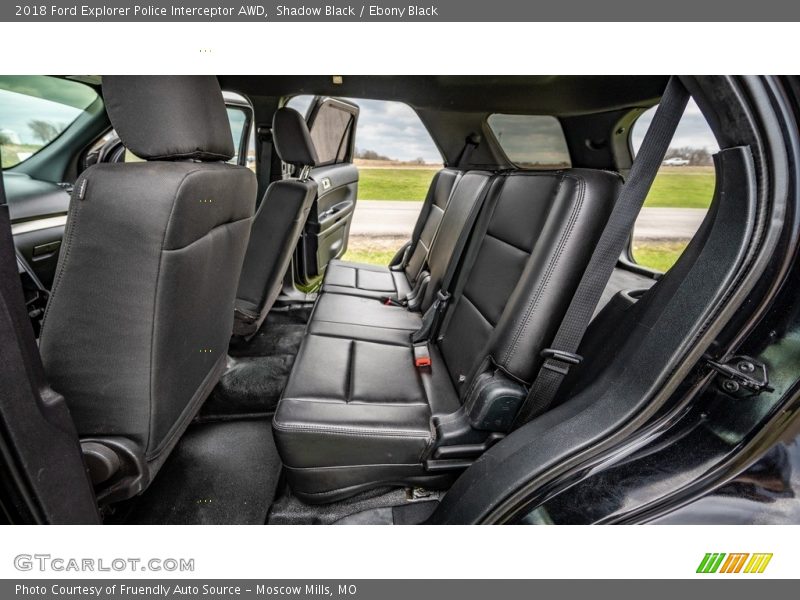 Rear Seat of 2018 Explorer Police Interceptor AWD