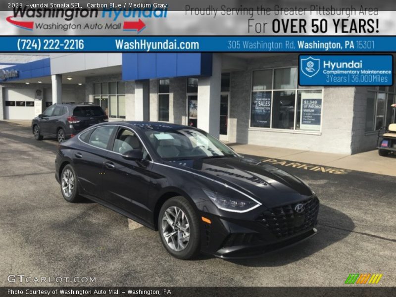 Carbon Blue / Medium Gray 2023 Hyundai Sonata SEL