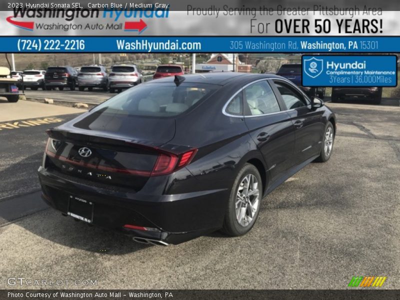 Carbon Blue / Medium Gray 2023 Hyundai Sonata SEL