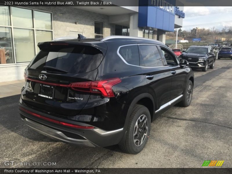 Twilight Black / Black 2023 Hyundai Santa Fe Hybrid Blue AWD
