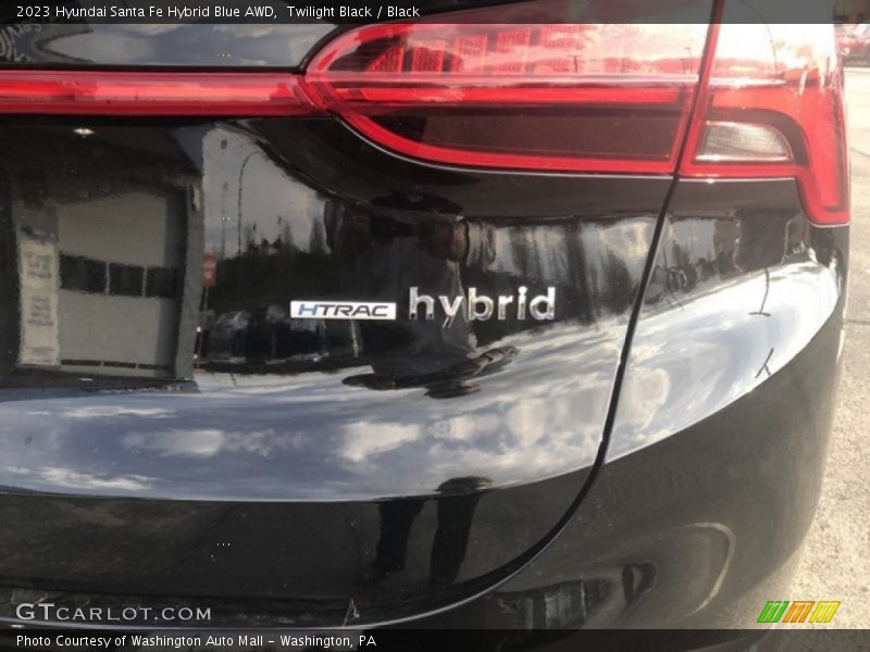 Twilight Black / Black 2023 Hyundai Santa Fe Hybrid Blue AWD