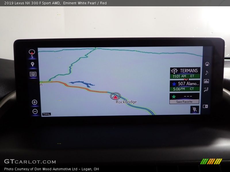 Eminent White Pearl / Red 2019 Lexus NX 300 F Sport AWD