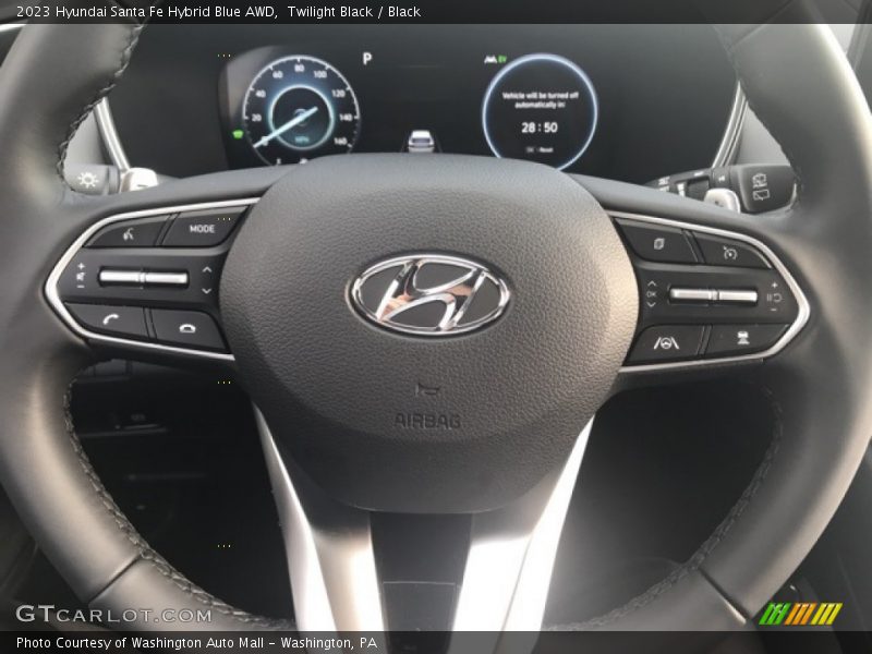 Twilight Black / Black 2023 Hyundai Santa Fe Hybrid Blue AWD