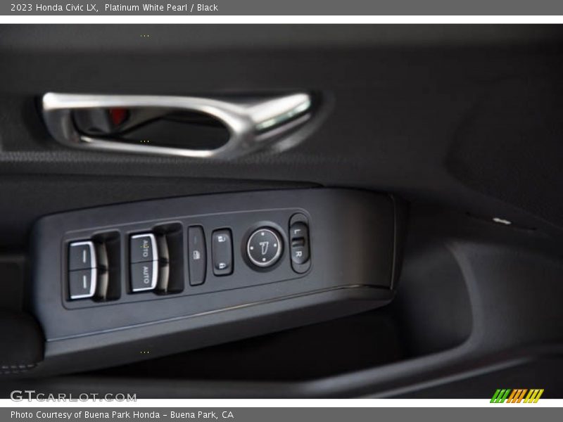Platinum White Pearl / Black 2023 Honda Civic LX