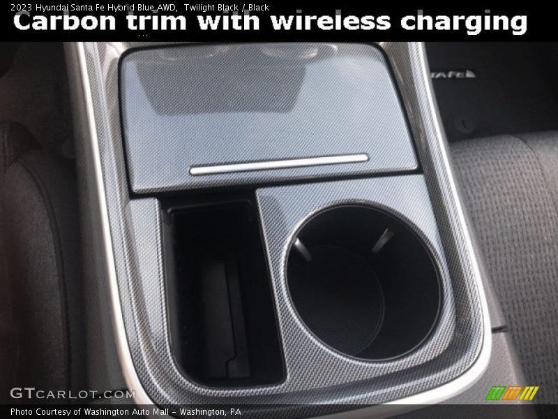 Twilight Black / Black 2023 Hyundai Santa Fe Hybrid Blue AWD