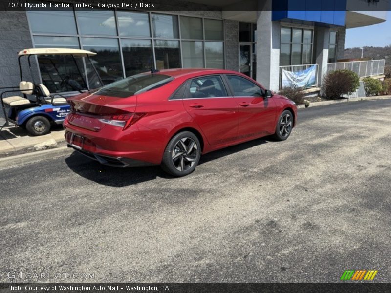 Calypso Red / Black 2023 Hyundai Elantra Limited