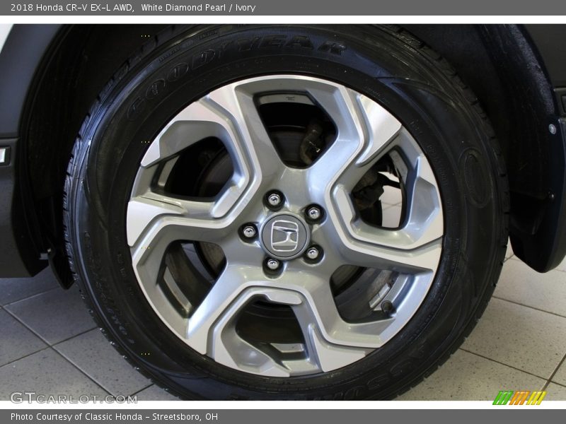 White Diamond Pearl / Ivory 2018 Honda CR-V EX-L AWD