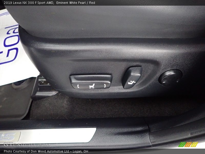 Eminent White Pearl / Red 2019 Lexus NX 300 F Sport AWD