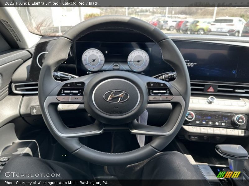 Calypso Red / Black 2023 Hyundai Elantra Limited