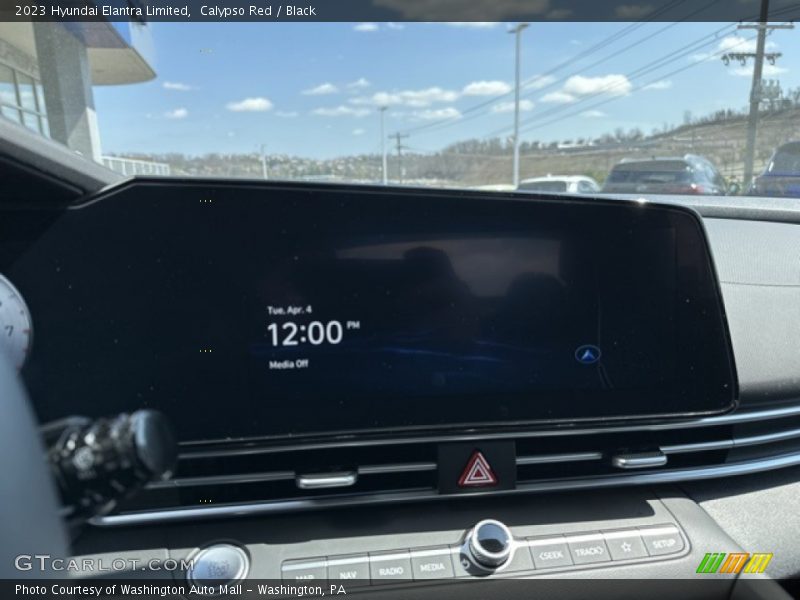 Calypso Red / Black 2023 Hyundai Elantra Limited